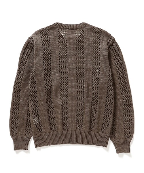 C.E(シーイー)の「C.E / COTTON WALE STRIPE KNIT(ニット/セーター・メンズ・オリーブ・L/XL/M)」の6枚目の写真