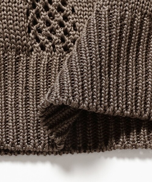C.E(シーイー)の「C.E / COTTON WALE STRIPE KNIT(ニット/セーター・メンズ・オリーブ・L/XL/M)」の8枚目の写真
