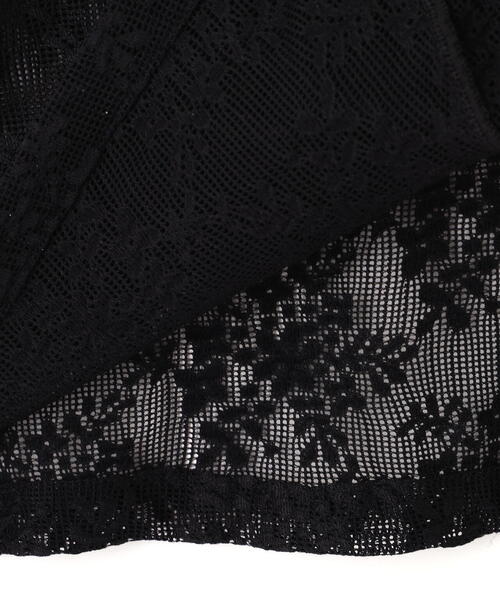 FREE'S MART（フリーズマート）の「◆前開きラッフルフリルレースワンピース（ワンピース・レディース・ホワイト/ブラック・FREE）」の12枚目の写真