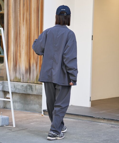 CIAOPANIC TYPY（チャオパニックティピー）の「【molmol】撥水/洗濯可/男女兼用/ドライバーズワイドパンツ/ミノテックリップ（スラックス・メンズ・オリーブ/チャコールグレー・MEDIUM/LARGE）」の11枚目の写真