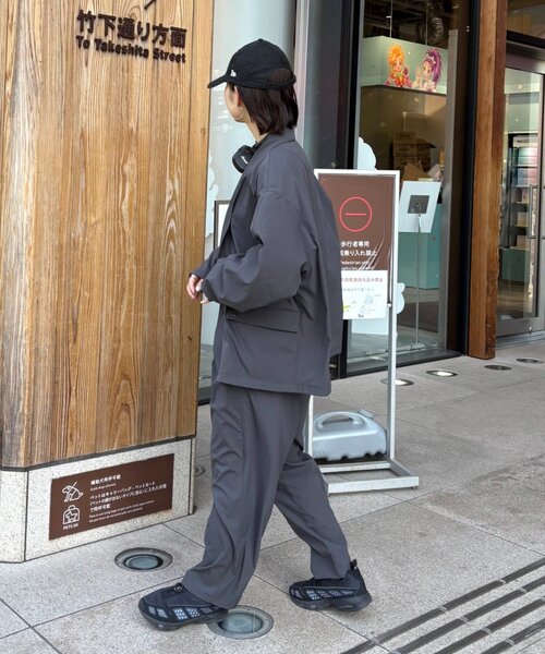 CIAOPANIC TYPY（チャオパニックティピー）の「【molmol】撥水/洗濯可/男女兼用/ドライバーズワイドパンツ/ミノテックリップ（スラックス・メンズ・オリーブ/チャコールグレー・MEDIUM/LARGE）」の14枚目の写真