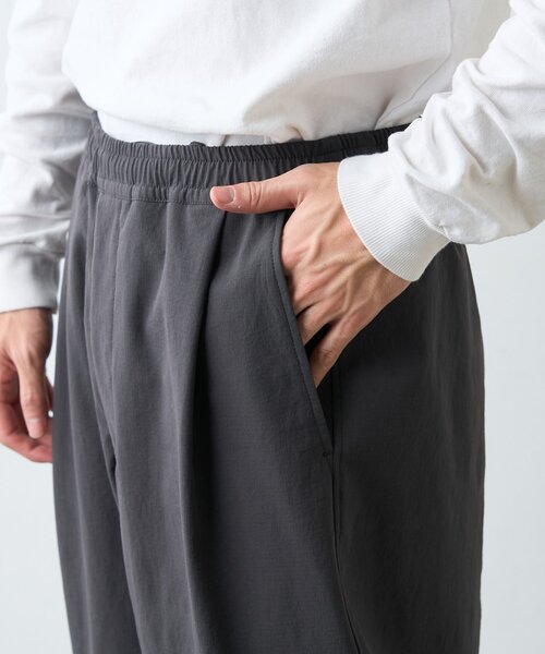 CIAOPANIC TYPY（チャオパニックティピー）の「【molmol】撥水/洗濯可/男女兼用/ドライバーズワイドパンツ/ミノテックリップ（スラックス・メンズ・オリーブ/チャコールグレー・MEDIUM/LARGE）」の22枚目の写真