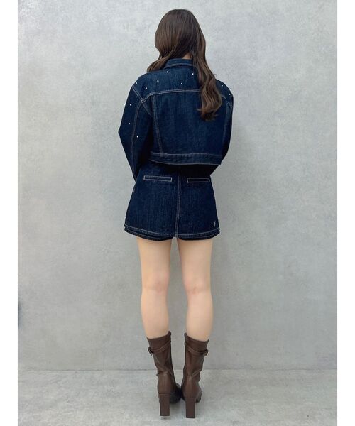 dazzlin（ダズリン）の「パールハイウエストデニムスカパン（デニムパンツ・レディース・ブルー/インディゴブルー・MEDIUM/SMALL）」の22枚目の写真