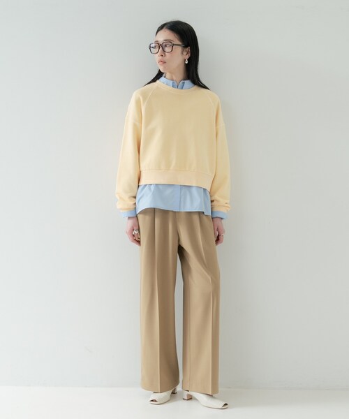 GALLEST（ギャレスト）の「Comfy SET UP｜イージーストレートワイドパンツ【セットアップ対応／通勤／カセット服／接触冷感／UVカット】（その他パンツ・レディース・ブラック/ダークグレー/キャメル/ライトブルー/オリーブ/グレー系その他6・40/38/36/34）」の16枚目の写真
