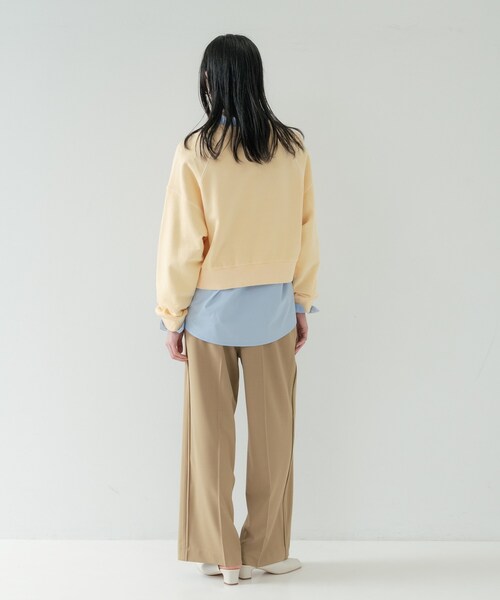GALLEST（ギャレスト）の「Comfy SET UP｜イージーストレートワイドパンツ【セットアップ対応／通勤／カセット服／接触冷感／UVカット】（その他パンツ・レディース・ブラック/ダークグレー/キャメル/ライトブルー/オリーブ/グレー系その他6・40/38/36/34）」の18枚目の写真