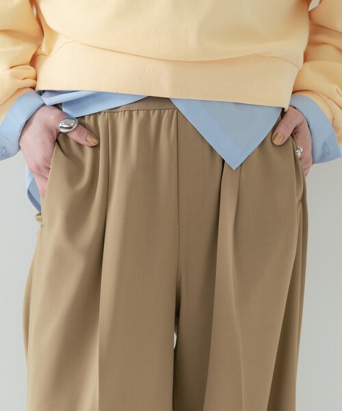 GALLEST（ギャレスト）の「Comfy SET UP｜イージーストレートワイドパンツ【セットアップ対応／通勤／カセット服／接触冷感／UVカット】（その他パンツ・レディース・ブラック/ダークグレー/キャメル/ライトブルー/オリーブ/グレー系その他6・40/38/36/34）」の22枚目の写真