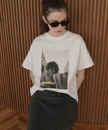 オーバーサイズフォトプリントTシャツ