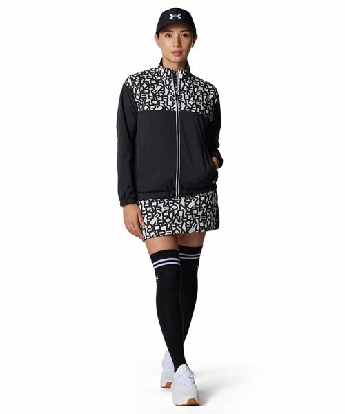 UNDER ARMOUR（アンダーアーマー）の「UAドライブ プリント フルジップ ジャケット（ゴルフ/レディース）（その他アウター・レディース・ブラック・L/S/XL/M）」の3枚目の写真