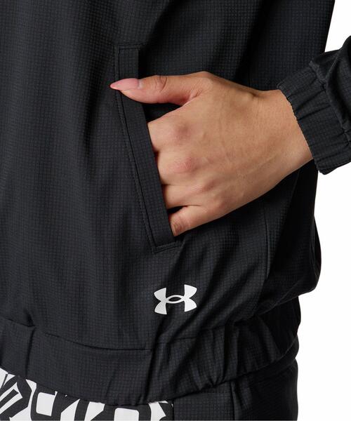UNDER ARMOUR（アンダーアーマー）の「UAドライブ プリント フルジップ ジャケット（ゴルフ/レディース）（その他アウター・レディース・ブラック・L/S/XL/M）」の4枚目の写真