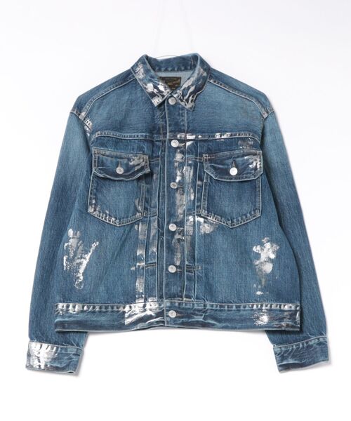 GO TO HOLLYWOOD(ゴートゥーハリウッド)の「Glitter Denim Jacket(デニムジャケット・レディース・ネイビー・L)」の1枚目の写真