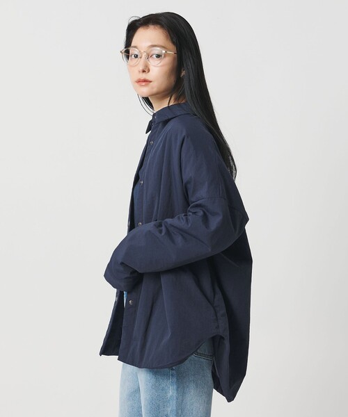 MARW UNITED ARROWS（マルゥ ユナイテッドアローズ）の「＜MARW UNITED ARROWS＞パディング シャツ 撥水（その他アウター・レディース・グレー系/オフホワイト/ネイビー・FREE）」の3枚目の写真