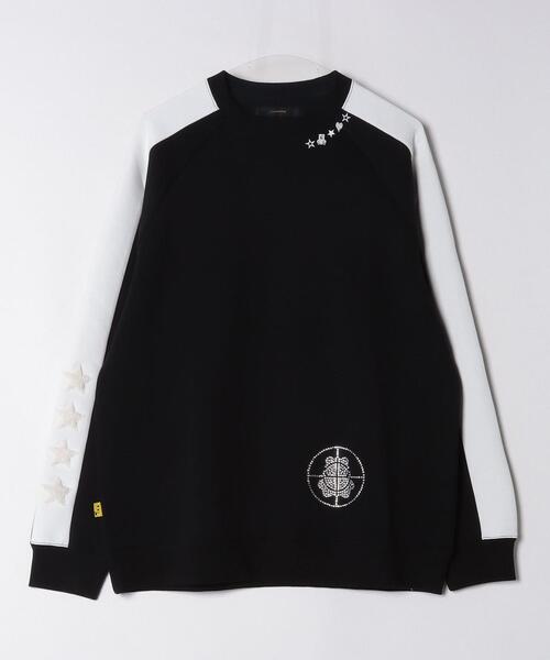 STUD MUFFIN(スタッドマフィン)の「STUD MUFFIN/スタッドマフィン/ストレッチポンチ ラインストーン ターゲットベアラインスエットシャツ/614-02862(スウェット・メンズ・ブラック/グレー・2/3/4)」の12枚目の写真