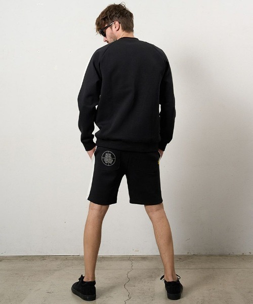 STUD MUFFIN（スタッドマフィン）の「STUD MUFFIN/スタッドマフィン/ストレッチポンチ ラインストーン ターゲットベアラインスエットシャツ/614-02862（スウェット・メンズ・ブラック/グレー・2/3）」の8枚目の写真