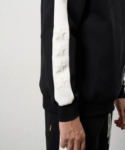 STUD MUFFIN（スタッドマフィン）の「STUD MUFFIN/スタッドマフィン/ストレッチポンチ ラインストーン ターゲットベアラインスエットシャツ/614-02862（スウェット・メンズ・ブラック/グレー・2/3）」の10枚目の写真