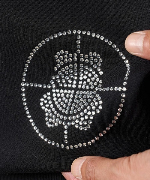 STUD MUFFIN（スタッドマフィン）の「STUD MUFFIN/スタッドマフィン/ストレッチポンチ ラインストーン ターゲットベアラインスエットシャツ/614-02862（スウェット・メンズ・ブラック/グレー・2/3）」の13枚目の写真