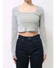 EMODA | シアーベロアプレートクロップトップ(Tシャツ/カットソー)