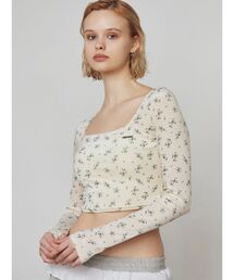 EMODA | シアーベロアプレートクロップトップ(Tシャツ/カットソー)