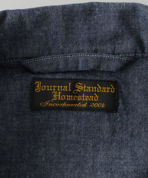 JOURNAL STANDARD J.S HOMESTEAD(ジャーナルスタンダードホームステッド)の「J.S.Homestead / レース アップ シャツ(シャツ/ブラウス・メンズ・ブルー/ホワイト・MEDIUM/LARGE)」の15枚目の写真