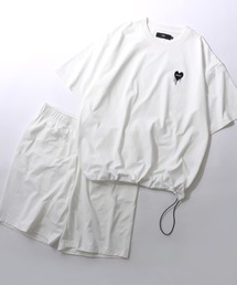 tシャツ パンツ セットアップ」に該当するホワイト/白色系の