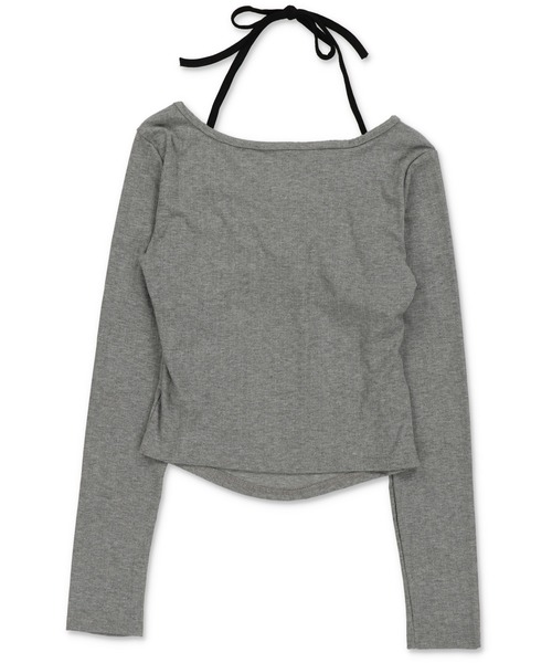 SPINNS(スピンズ)の「キャミ仕込みで差がつく☆ロマンスパンクレイヤードトップス(Tシャツ/カットソー・レディース・ブラック/杢グレー/オフホワイト・ONESIZE)」の7枚目の写真
