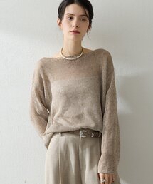 Whim Gazette（ウィムガゼット）の「ボートメッシュニットプルオーバー（ニット/セーター）」