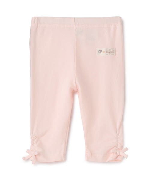 KP（ケーピー）の「ベア天竺 スパッツ 6分丈（レギンス/スパッツ・キッズ・ブラック/グレー系その他/ピンク・80ｃｍ/90cm/100cm/110cm/120cm/130cm/140cm/150cm/160cm）」の2枚目の写真