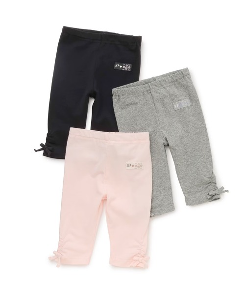 KP（ケーピー）の「ベア天竺 スパッツ 6分丈（レギンス/スパッツ・キッズ・ブラック/グレー系その他/ピンク・80ｃｍ/90cm/100cm/110cm/120cm/130cm/140cm/150cm/160cm）」の8枚目の写真