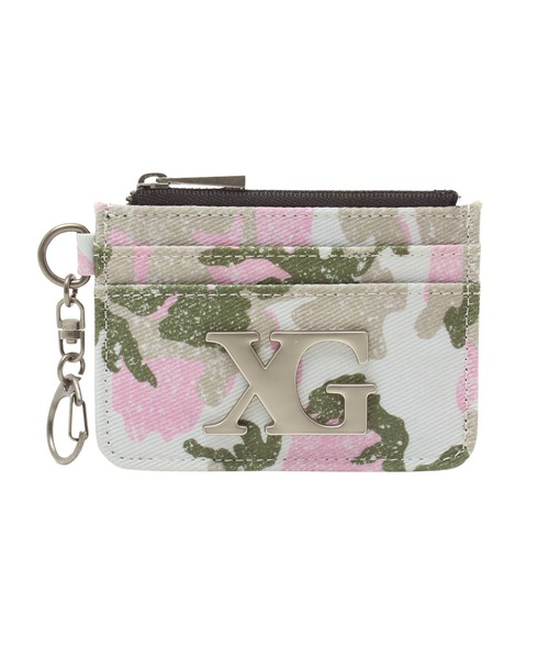 X-girl(エックスガール)の「XG EMBLEM CLASP CARD CASE(カードケース・レディース・ブラック/ピンク/ライトインディゴブルー・ONE SIZE)」の3枚目の写真