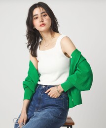green label relaxing（グリーンレーベルリラクシング）の「デコルテ フライス タンクトップ 抗菌（タンクトップ）」