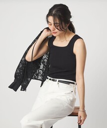 green label relaxing（グリーンレーベルリラクシング）の「デコルテ フライス タンクトップ 抗菌（タンクトップ）」