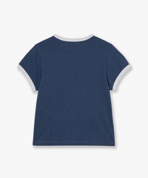 aeae(エーイーエーイー)の「WEB LOGO RINGER TEE(Tシャツ/カットソー・レディース・ライトグレー/ホワイト/インディゴブルー・FREE)」の15枚目の写真