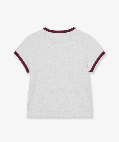 aeae(エーイーエーイー)の「WEB LOGO RINGER TEE(Tシャツ/カットソー・レディース・ライトグレー/ホワイト/インディゴブルー・FREE)」の11枚目の写真