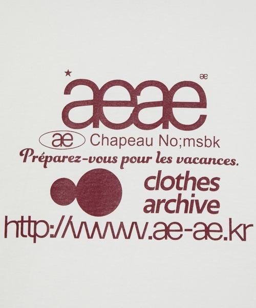 aeae(エーイーエーイー)の「WEB LOGO RINGER TEE(Tシャツ/カットソー・レディース・ライトグレー/ホワイト/インディゴブルー・FREE)」の5枚目の写真