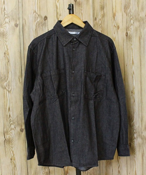TopIsm(トップイズム)の「ビンテージウォッシュ 長袖デニムシャツ(シャツ/ブラウス・メンズ・ライトグレー/ネイビー/ブラック/ライトブルー・M/L/LL)」の8枚目の写真