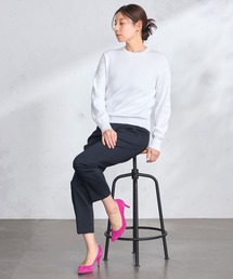 GALLORIA | 【洗濯機で洗える】袖レース柄ニット(ニット/セーター)