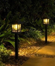 LAKOLE（ラコレ）の「ソーラーライト[スクエア] / 640865（照明）」