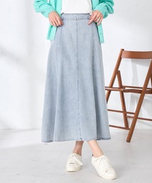 GALLORIA（ギャローリア）の「デニム接ぎフレアスカート（デニムスカート）」