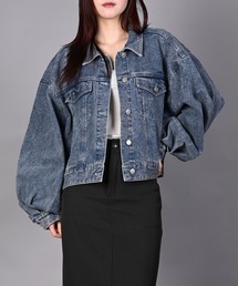 aimoha（アイモハ）の「ショート丈デニムジャケット（デニムジャケット）」