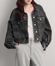 aimoha（アイモハ）の「ショート丈デニムジャケット（デニムジャケット）」