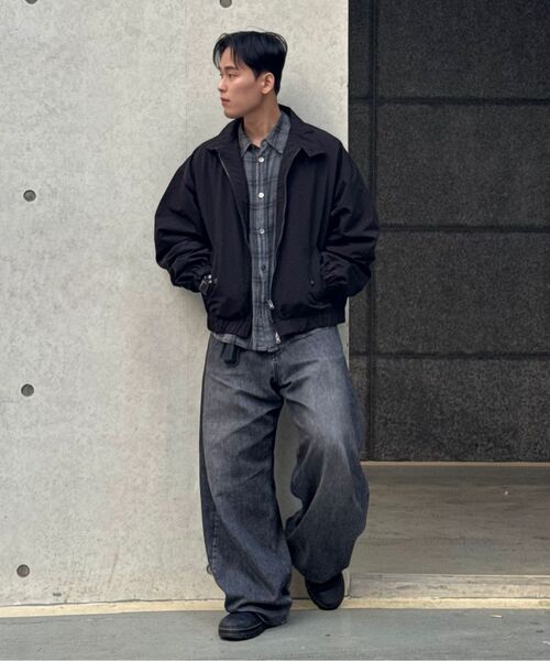 DIMITRI BLACK(ディミトリブラック)の「2WAYエッセンシャルクロップヘリンボンジャケット_4カラー(ブルゾン・レディース・ブラック/ブラックミックス/グリーン/ブラウン・MEDIUM/LARGE/X-LARGE)」の14枚目の写真