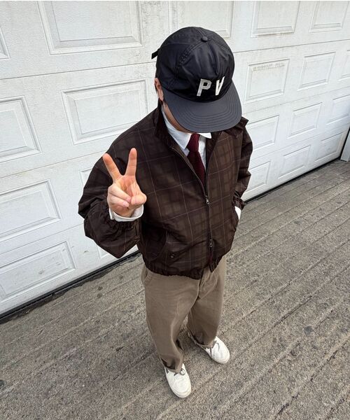 DIMITRI BLACK(ディミトリブラック)の「2WAYエッセンシャルクロップヘリンボンジャケット_4カラー(ブルゾン・レディース・ブラック/ブラックミックス/グリーン/ブラウン・MEDIUM/LARGE/X-LARGE)」の5枚目の写真