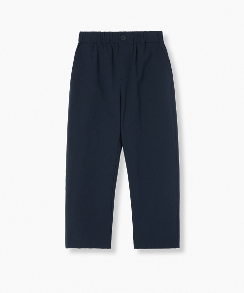 MUSINSA STANDARD KIDS（ムシンサスタンダードキッズ）の「ワイドシアサーカーバンディングパンツ[ネイビー]（その他パンツ・レディース・その他・110/120/130/140/150/160）」の2枚目の写真