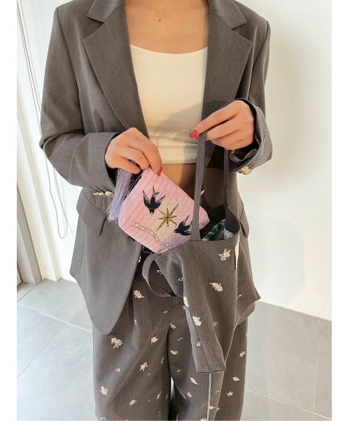 LILY BROWN（リリーブラウン）の「【LILY BROWN×KEITA MARUYAMA】sakuraエンブロイダリートラウザーズ（その他パンツ・レディース・ネイビー/グレー・1/0）」の22枚目の写真