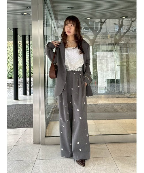LILY BROWN×KEITA MARUYAMA】sakuraエンブロイダリートラウザーズ