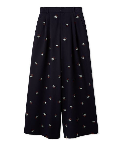 LILY BROWN（リリーブラウン）の「【LILY BROWN×KEITA MARUYAMA】sakuraエンブロイダリートラウザーズ（その他パンツ・レディース・ネイビー/グレー・1/0）」の4枚目の写真