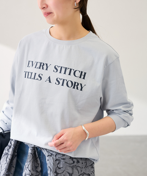 FRAMeWORK（フレームワーク）の「カラーロゴロンT（Tシャツ/カットソー・レディース・ピンク/ホワイト/サックスブルー・FREE）」の2枚目の写真