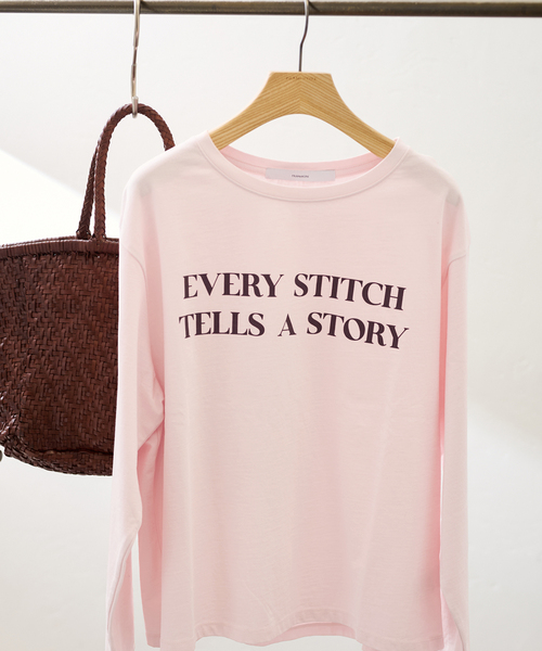 FRAMeWORK（フレームワーク）の「カラーロゴロンT（Tシャツ/カットソー・レディース・ピンク/ホワイト/サックスブルー・FREE）」の3枚目の写真