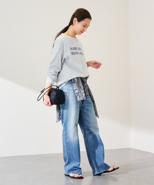 FRAMeWORK（フレームワーク）の「カラーロゴロンT（Tシャツ/カットソー・レディース・ピンク/ホワイト/サックスブルー・FREE）」の4枚目の写真