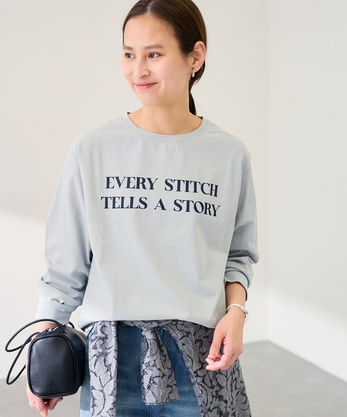 FRAMeWORK（フレームワーク）の「カラーロゴロンT（Tシャツ/カットソー・レディース・ピンク/ホワイト/サックスブルー・FREE）」の6枚目の写真