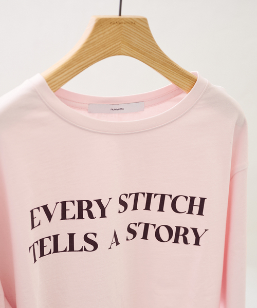 FRAMeWORK（フレームワーク）の「カラーロゴロンT（Tシャツ/カットソー・レディース・ピンク/ホワイト/サックスブルー・FREE）」の11枚目の写真